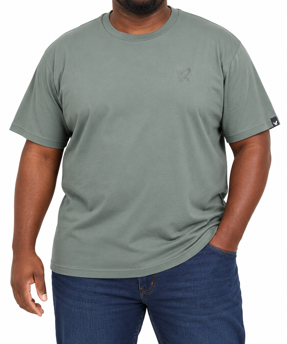 Suede Cotton Tee Olive