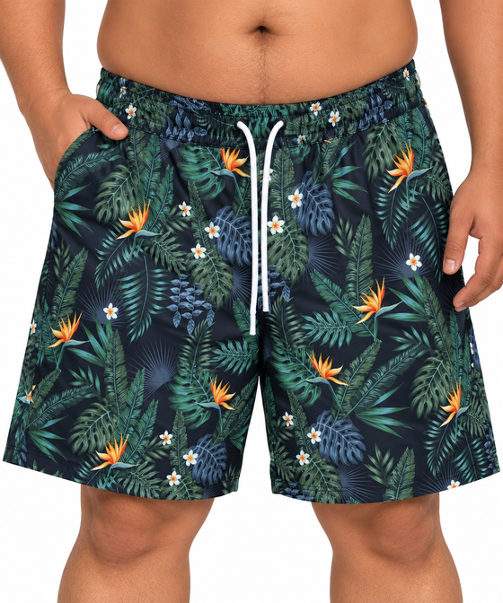 Swim Shorts in Tropical Print