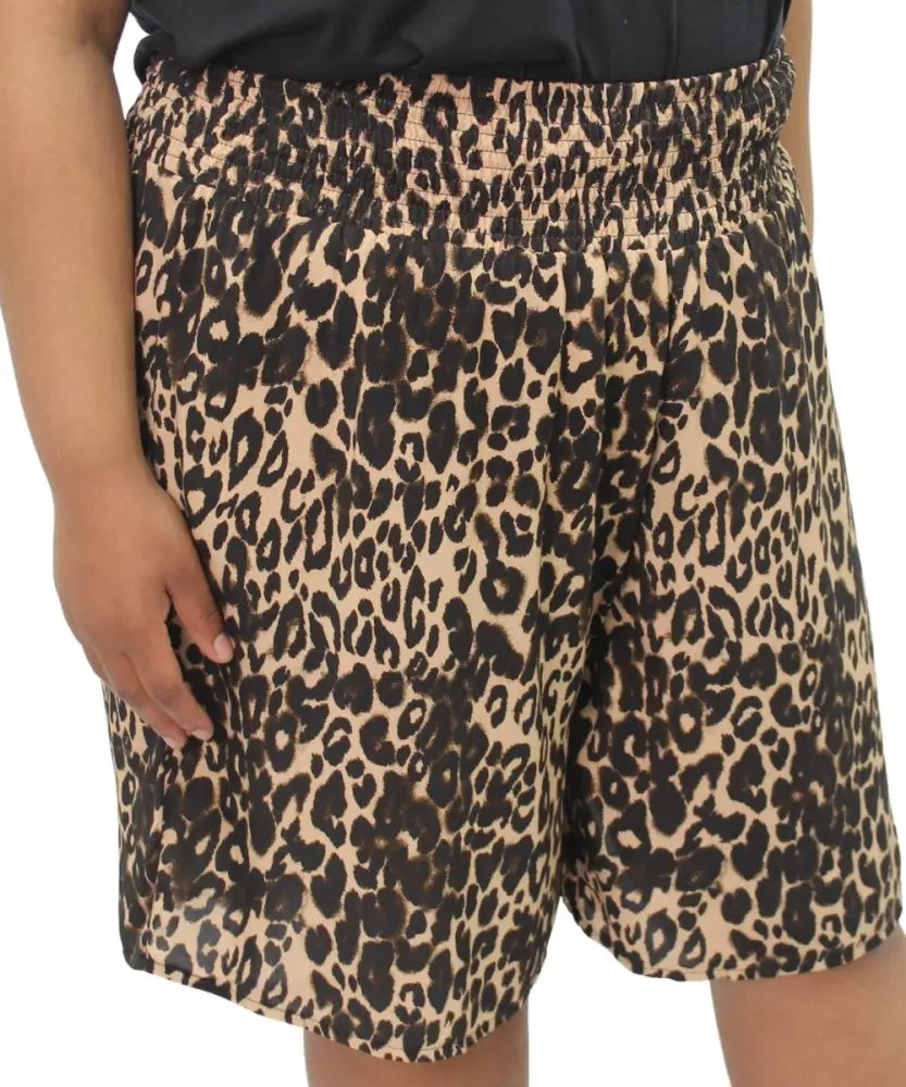 Ladies Animal Print Rayon Shorts | Eagle Clothing | Plus Size | Big & Tall
