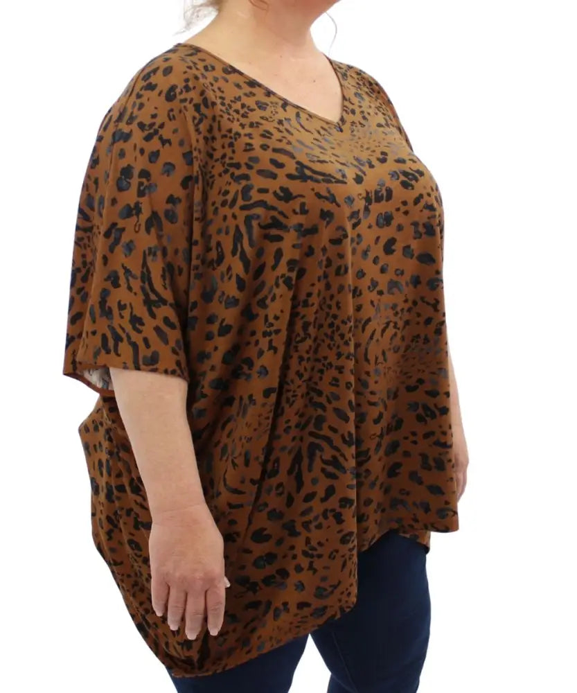 Ladies Animal Print Tunic | Eagle Clothing | Plus Size | Big & Tall