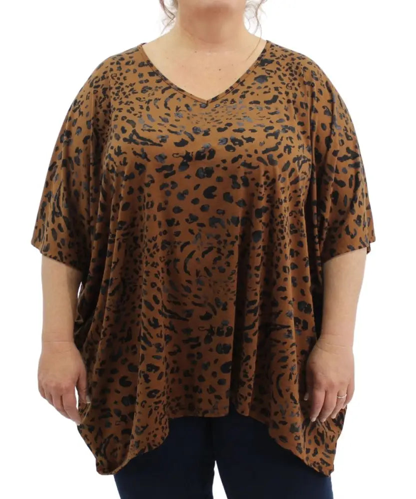 Ladies Animal Print Tunic | Eagle Clothing | Plus Size | Big & Tall