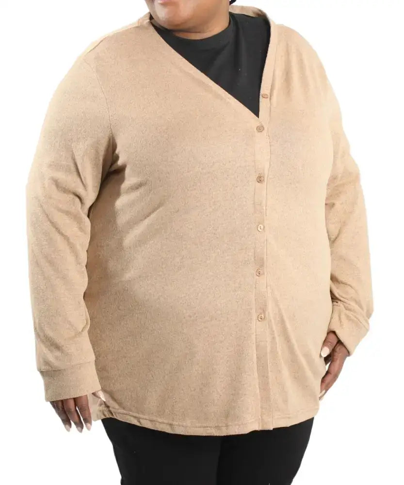 Ladies Button Up Cardigan | R160 | Eagle Clothing | Plus Size | Big & Tall