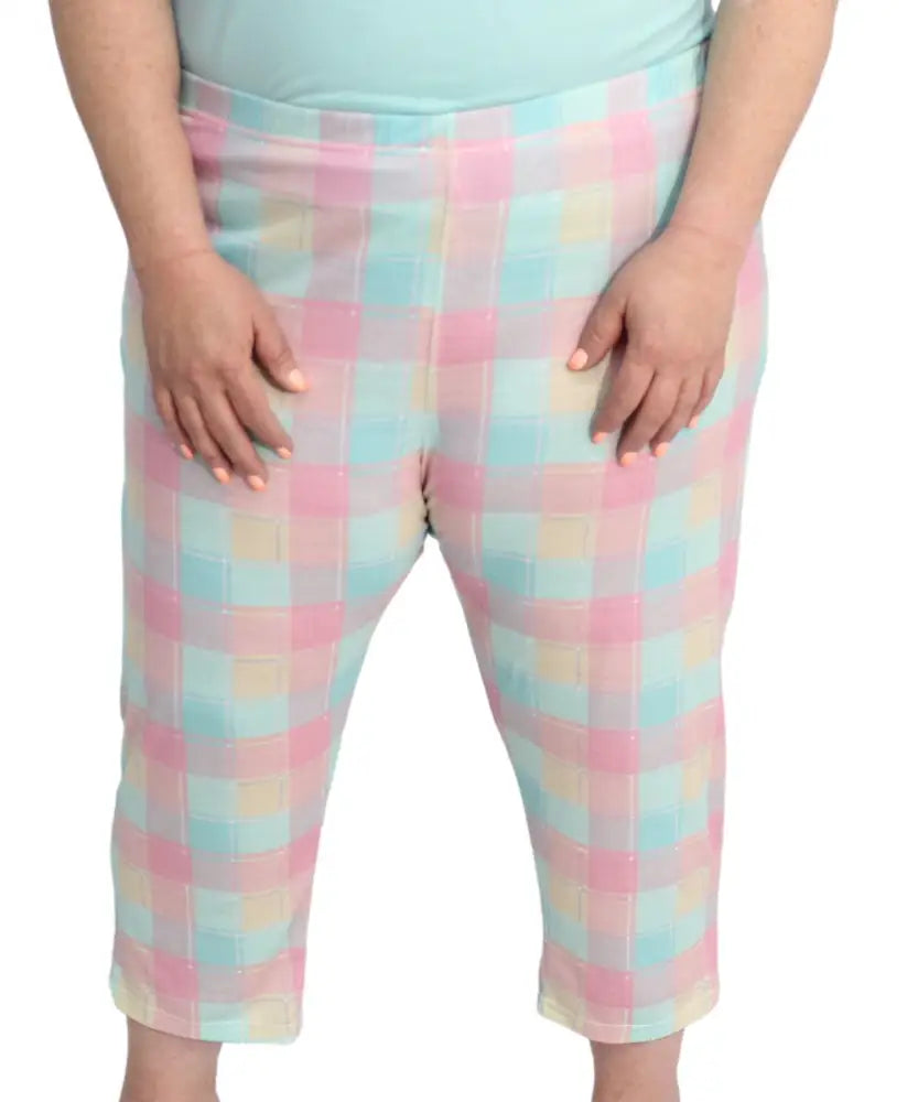 Ladies Check PJ Capri | R219.90 | Eagle Clothing | Plus Size | Big & Tall