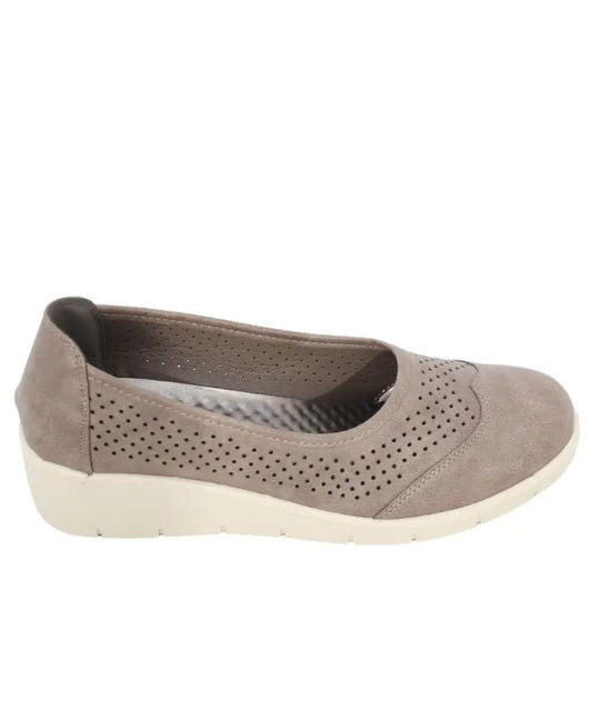 Ladies Cushion Walk Casual Closed Wedge