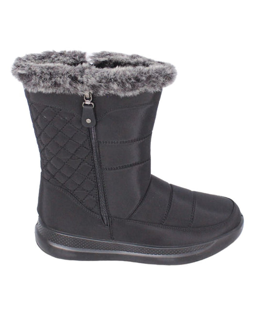 Ladies Faux Fur Trim Boot