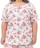 Ladies Floral PJ Tee | R209.90 | Eagle Clothing | Plus Size | Big & Tall