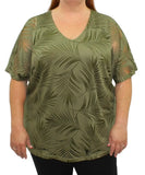 Ladies Flutter Sleeve Top
