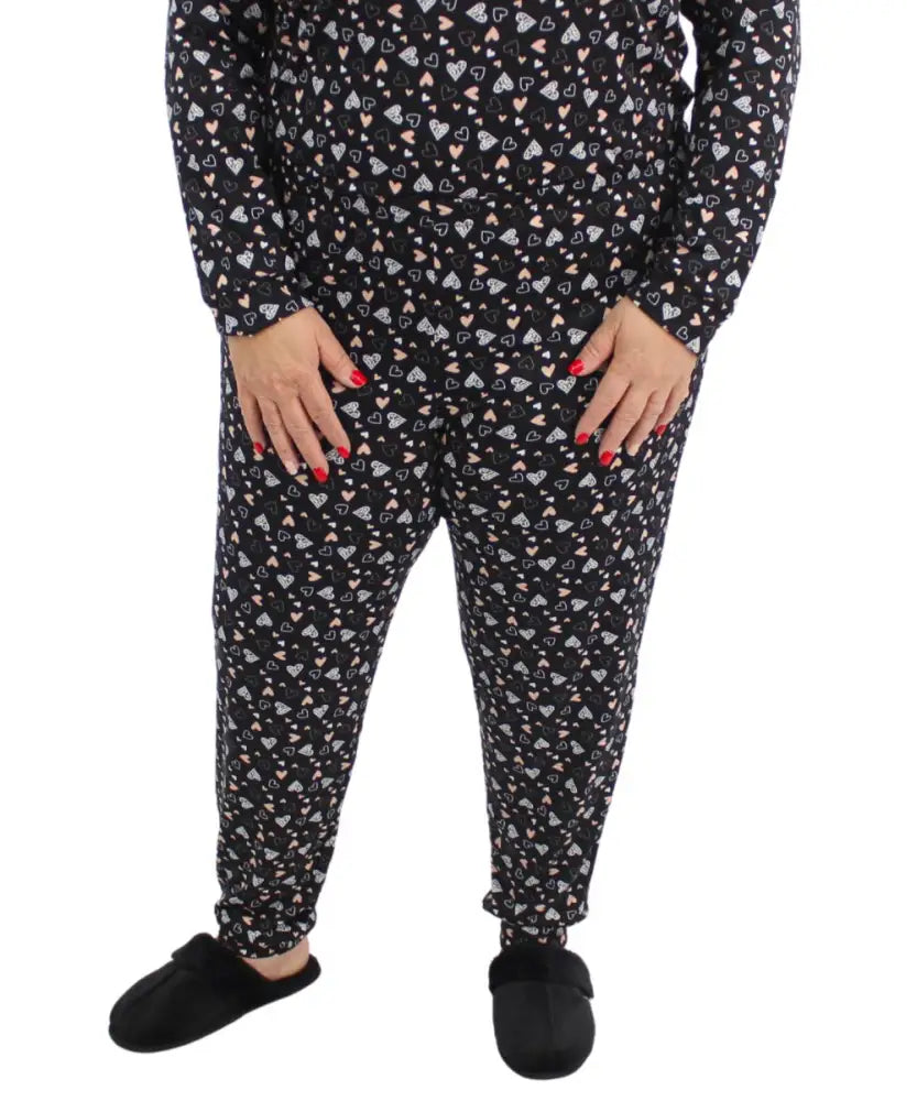 Ladies Heart Detail PJ Pants