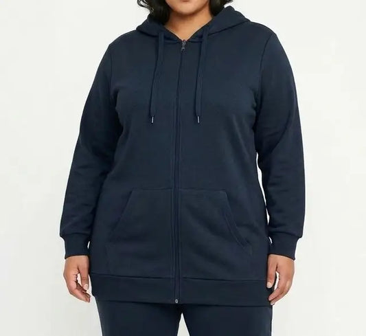 Ladies Hoody Tracktop Navy