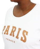 Ladies Long Sleeve Printed Paris Tee | Eagle Clothing | Plus Size | Big & Tall