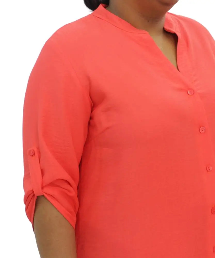 Ladies Mandarin Tab Shirtdress | Eagle Clothing | Plus Size | Big & Tall