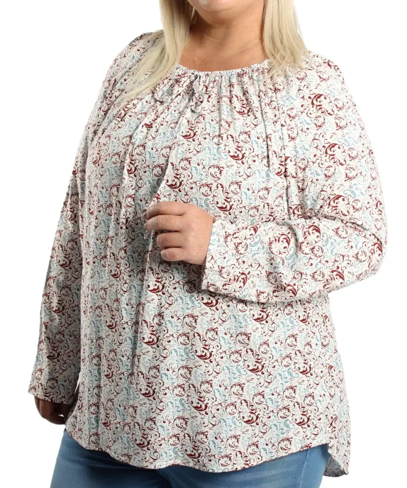 Ladies Paisley Peasant Top | R209.90 Eagle Clothing Plus Size Big & Tall