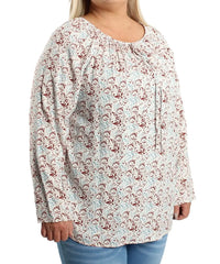 Ladies Paisley Peasant Top | R209.90 Eagle Clothing Plus Size Big & Tall