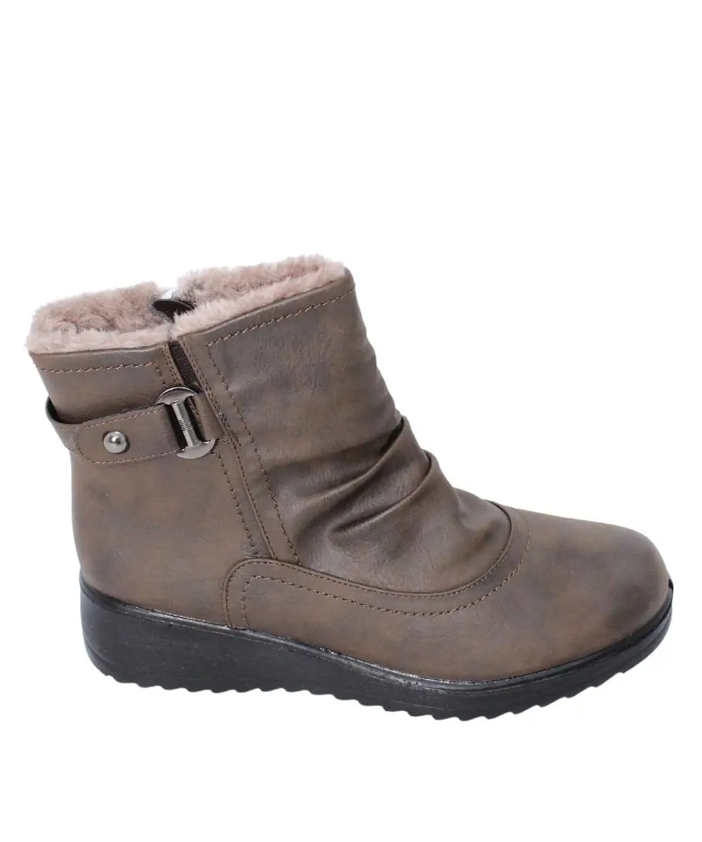 Ladies Paradise Ruched Ankle Boot | R479.90 Eagle Clothing Plus Size Big & Tall