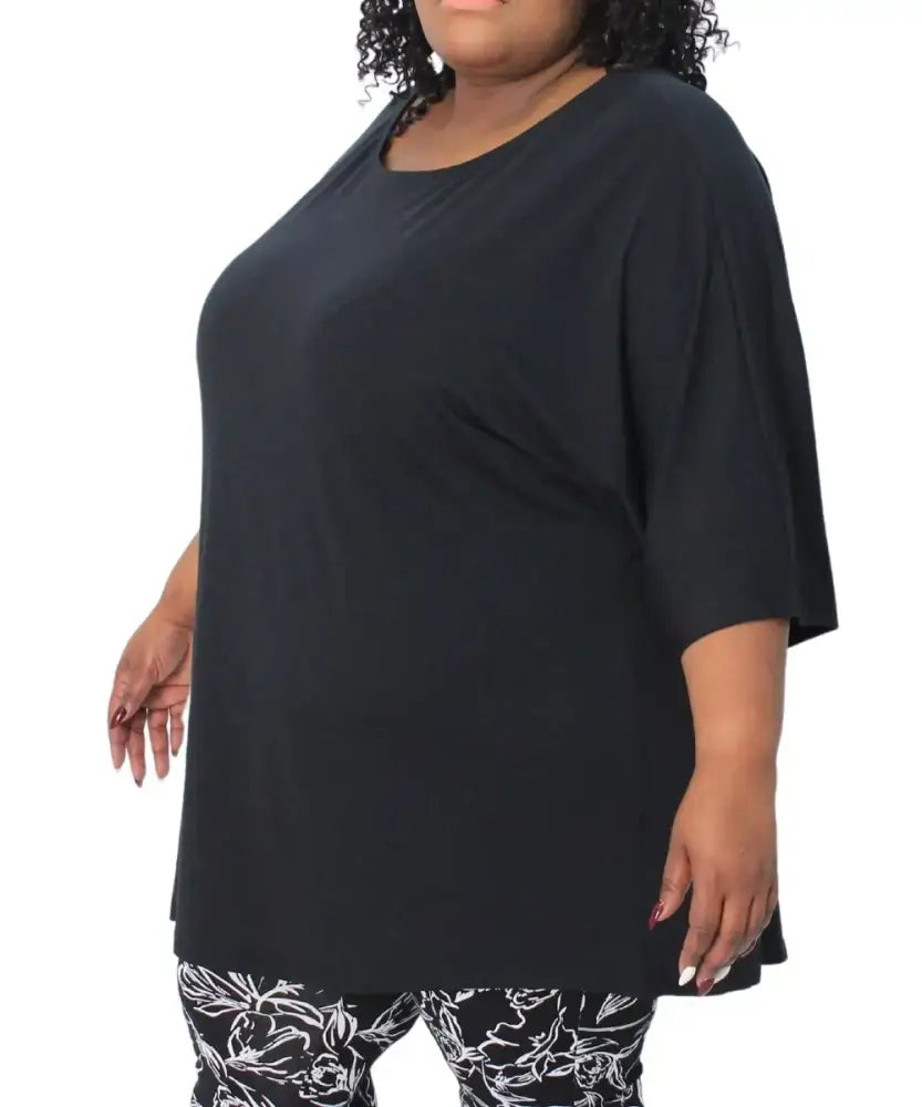 Ladies Plain Batwing Top | Eagle Clothing | Plus Size | Big & Tall