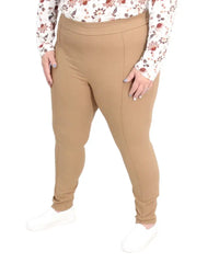Ladies Plain Bengaline Pants black n white | R379.90 | Eagle Clothing | Plus Size | Big & Tall