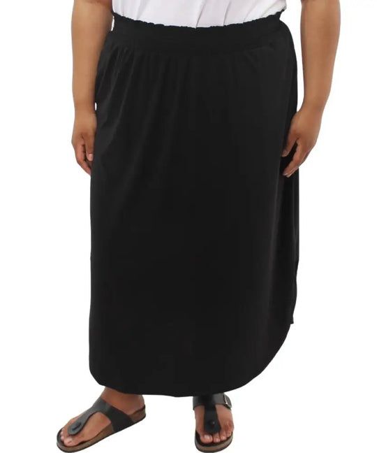 Ladies Plain Bon Bon Curved Skirt