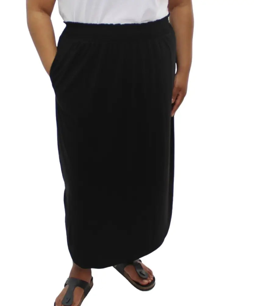 Ladies Plain Bon Bon Curved Skirt | Eagle Clothing | Plus Size | Big & Tall