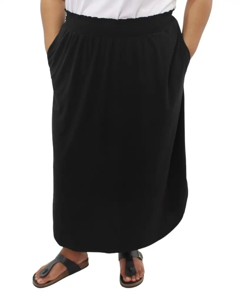 Ladies Plain Bon Bon Curved Skirt | Eagle Clothing | Plus Size | Big & Tall