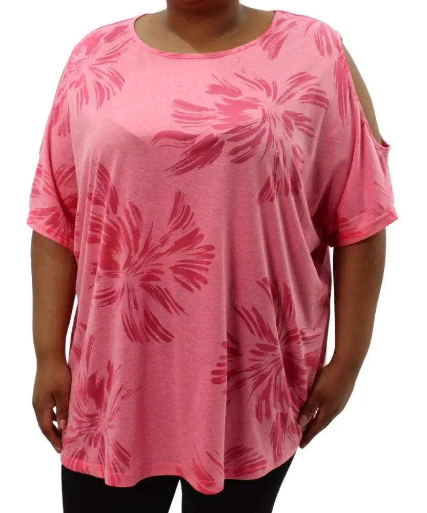 Ladies Plain Burnout Cold Shoulder | R299.90 | Eagle Clothing | Plus Size | Big & Tall