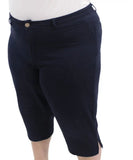 Ladies Plain Chino Capri | Eagle Clothing | Plus Size | Big & Tall