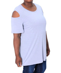 Ladies Plain Cold Shoulder Top | R179.90 Eagle Clothing Plus Size Big & Tall