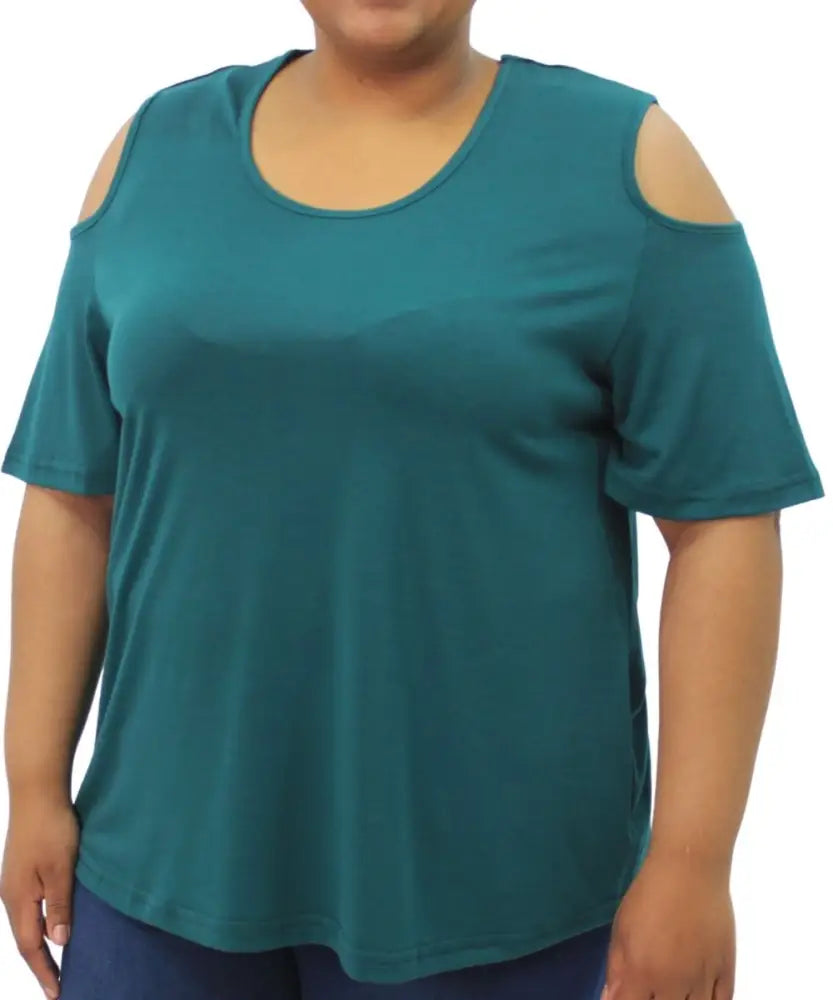 Ladies Plain Cold Shoulder Top | R179.90 | Eagle Clothing | Plus Size | Big & Tall