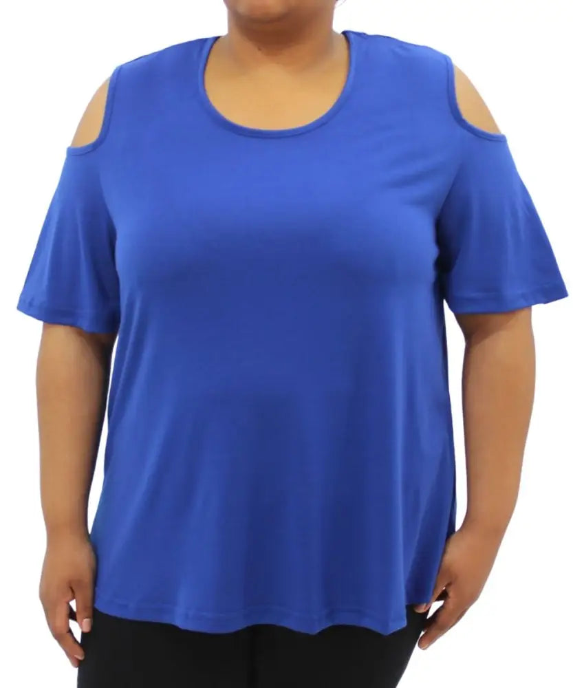 Ladies Plain Cold Shoulder Top | R179.90 | Eagle Clothing | Plus Size | Big & Tall