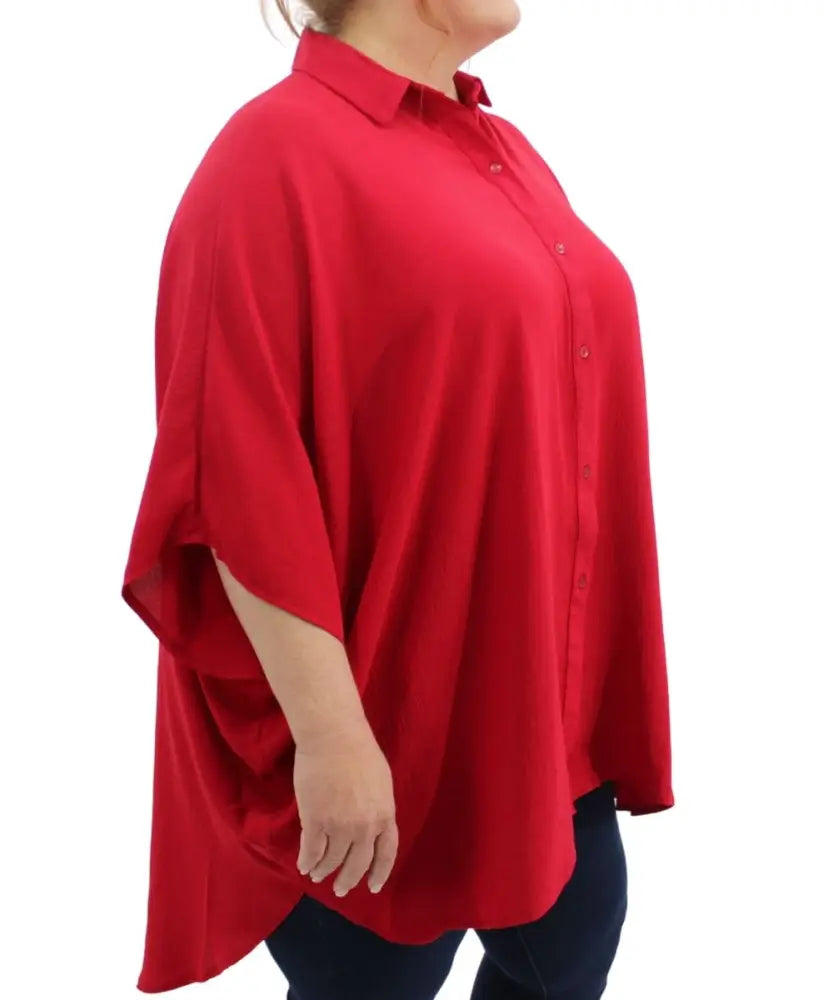 Ladies Plain Collar Button Kaftan | Eagle Clothing | Plus Size | Big & Tall