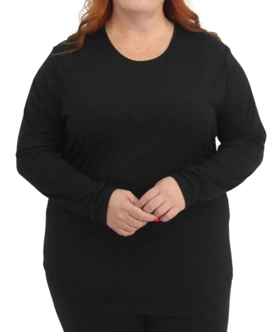 Ladies Plain Extra Length Tee