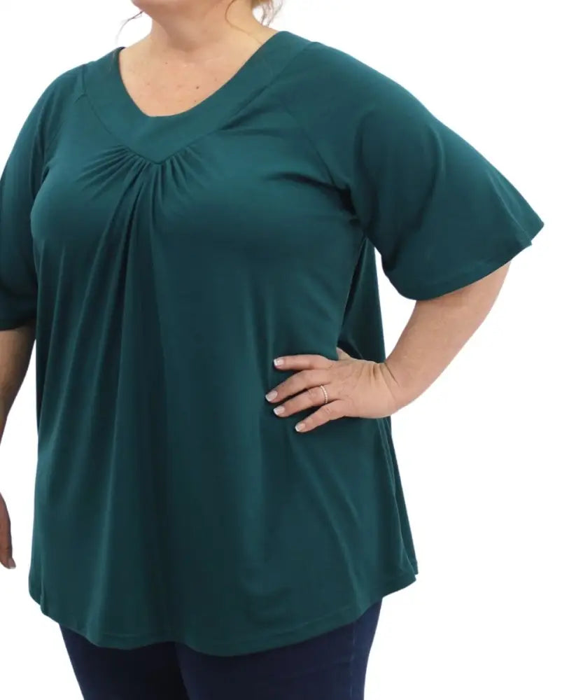 Ladies Plain Fancy Tunic | Eagle Clothing | Plus Size | Big & Tall