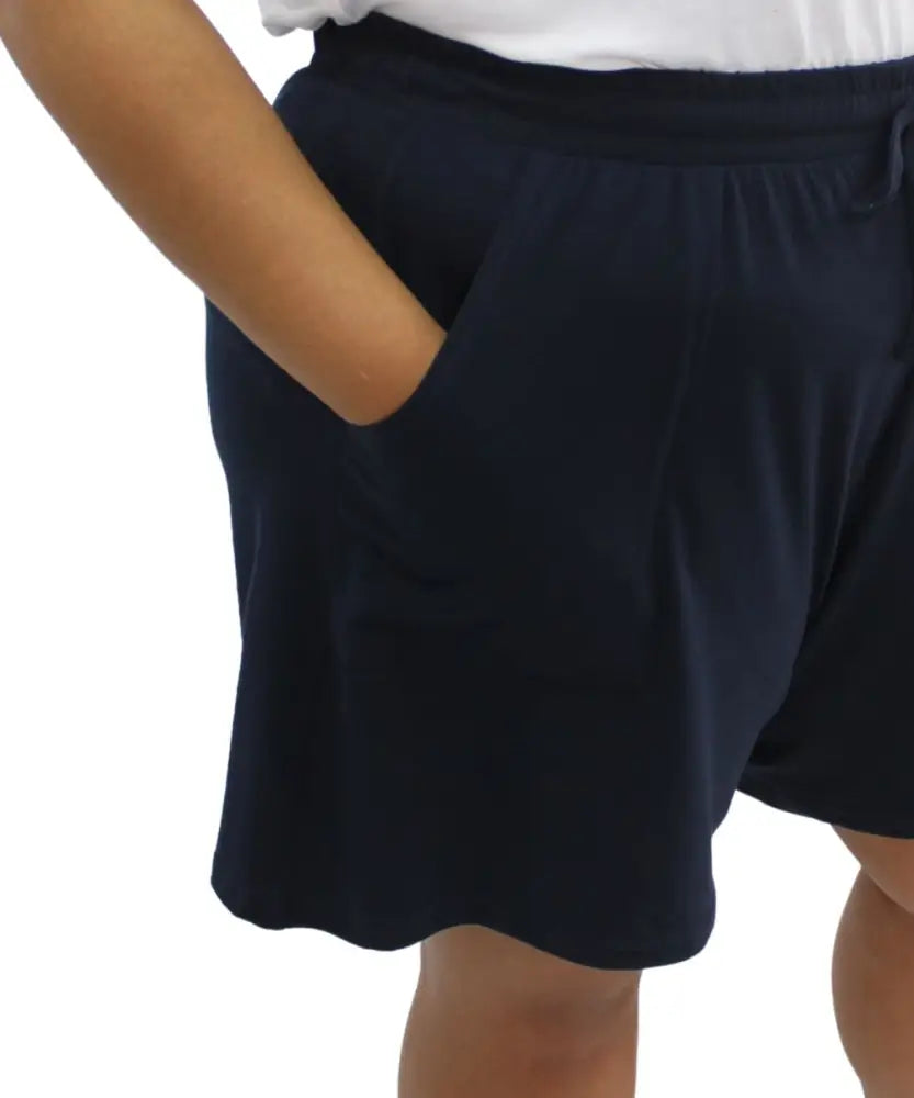 Ladies Plain Knit Tie Shorts | Eagle Clothing | Plus Size | Big & Tall