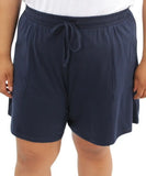 Ladies Plain Knit Tie Shorts | Eagle Clothing | Plus Size | Big & Tall