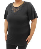 Ladies Plain Lace Tunic | Eagle Clothing | Plus Size | Big & Tall