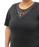 Ladies Plain Lace Tunic | Eagle Clothing | Plus Size | Big & Tall