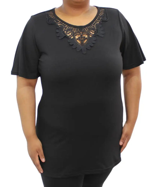 Ladies Plain Lace Tunic