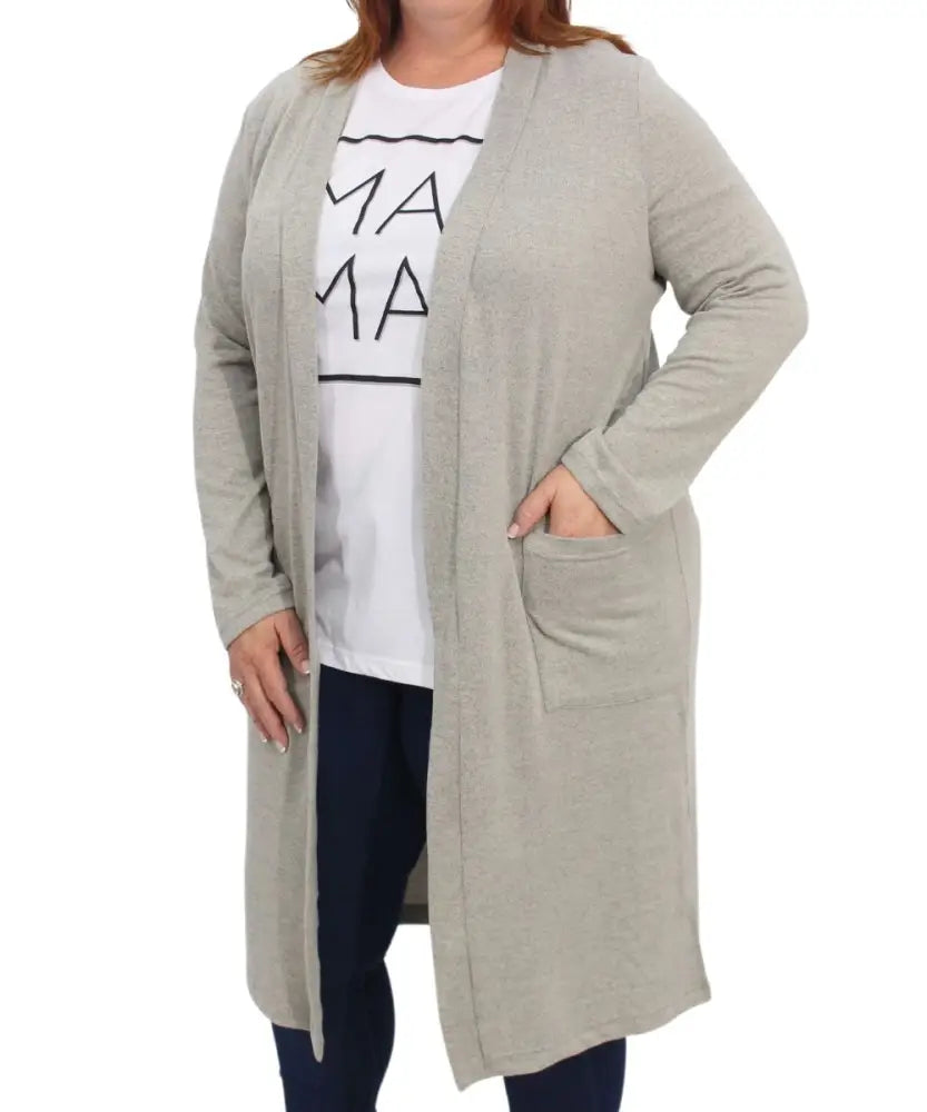 Ladies Plain Long Gilet | R329.90 | Eagle Clothing | Plus Size | Big & Tall