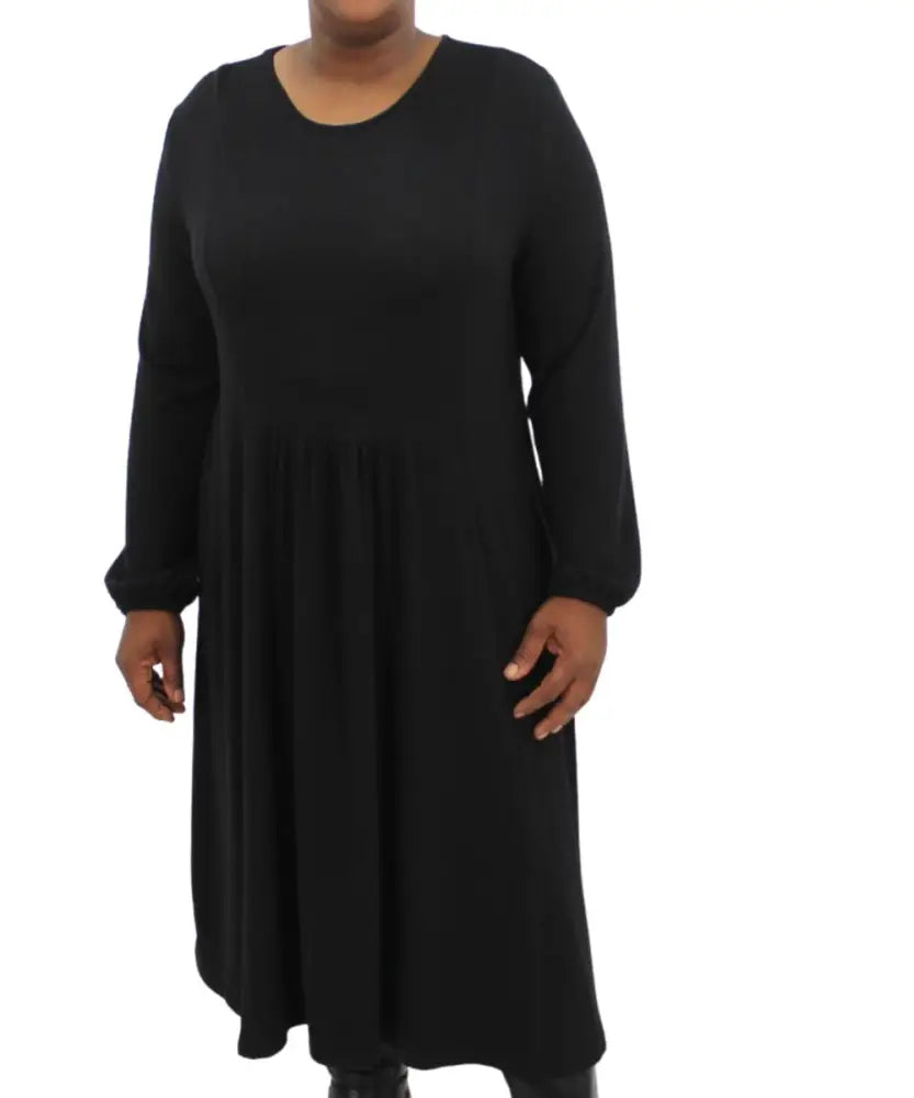 Ladies Plain Longer Dress | Eagle Clothing | Plus Size | Big & Tall