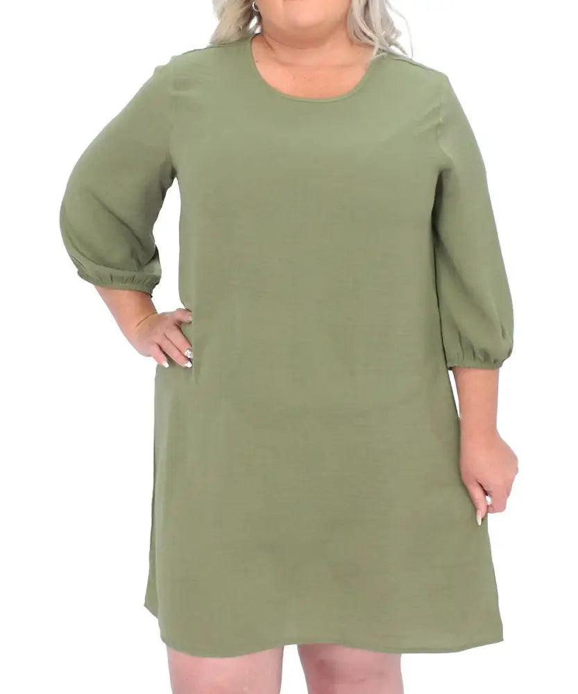 Ladies Plain Peasant Midi Dress | R199.90 Eagle Clothing Plus Size Big & Tall