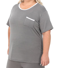 Ladies Plain and Piping PJ Top | R169.90 Eagle Clothing Plus Size Big & Tall