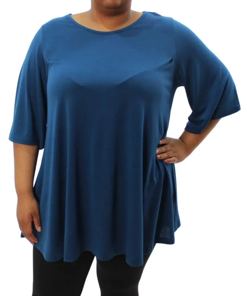 Ladies Plain Pleat Top | Eagle Clothing | Plus Size | Big & Tall