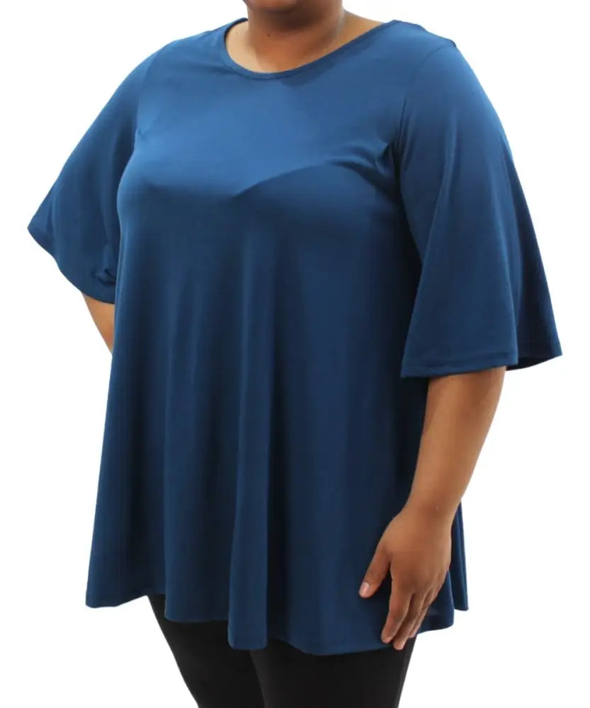 Ladies Plain Pleat Top | Eagle Clothing | Plus Size | Big & Tall