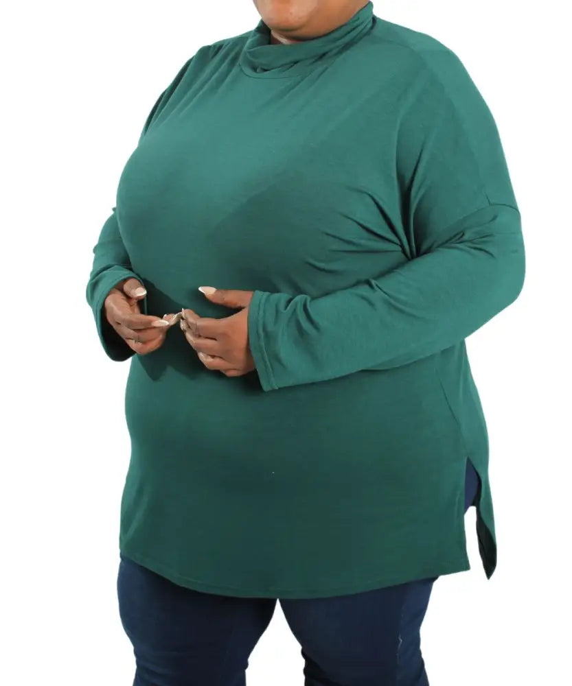 Ladies Plain Poloneck Top | R319.90 Eagle Clothing Plus Size Big & Tall