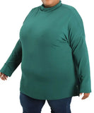 Ladies Plain Poloneck Top | Eagle Clothing | Plus Size | Big & Tall