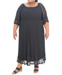 Ladies Plain Ruched Flare Dress | R349.90 Eagle Clothing Plus Size Big & Tall