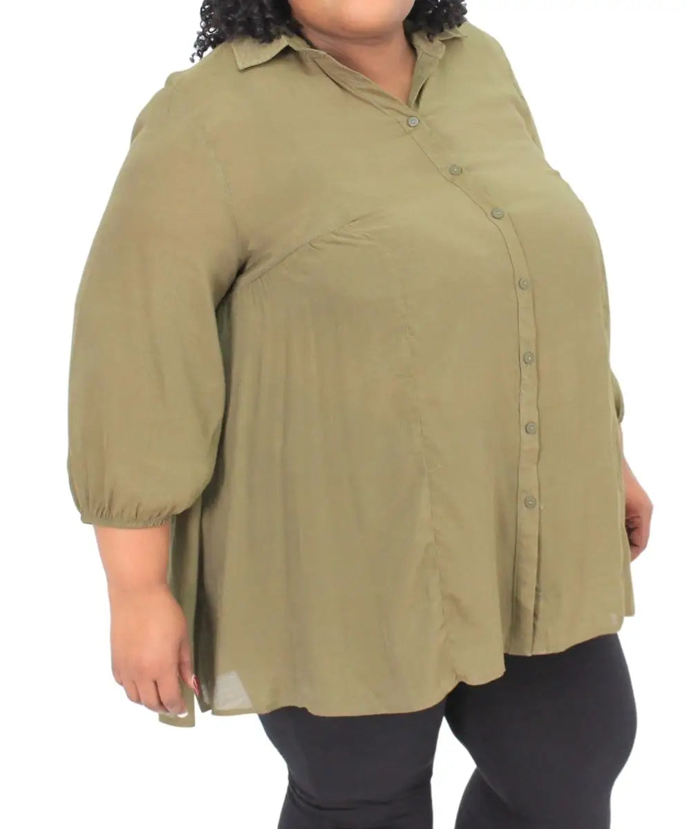 Ladies Plain Swing Blouse | R299.90 Eagle Clothing Plus Size Big & Tall