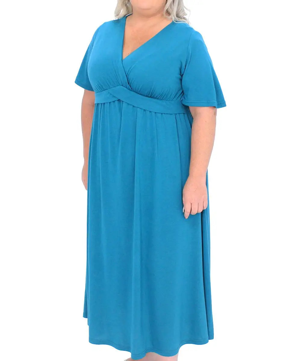 Ladies Plain Twist Maxi Dress | R349.90 Eagle Clothing Plus Size Big & Tall