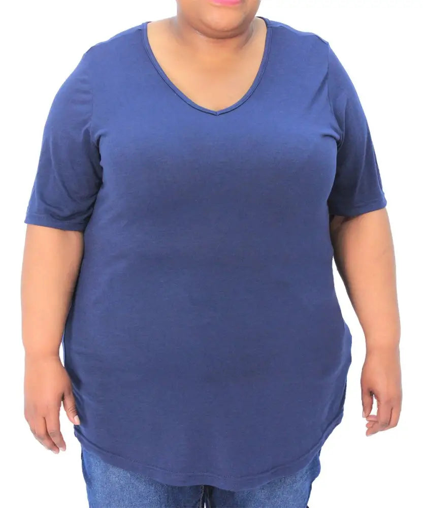 Ladies Plain VNeck Tee | R229.90 Eagle Clothing Plus Size Big & Tall