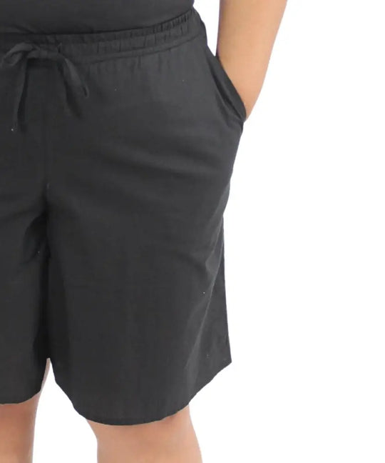 Ladies Plain Washer Cotton Shorts