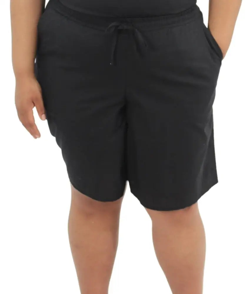 Ladies Plain Washer Cotton Shorts | Eagle Clothing | Plus Size | Big & Tall